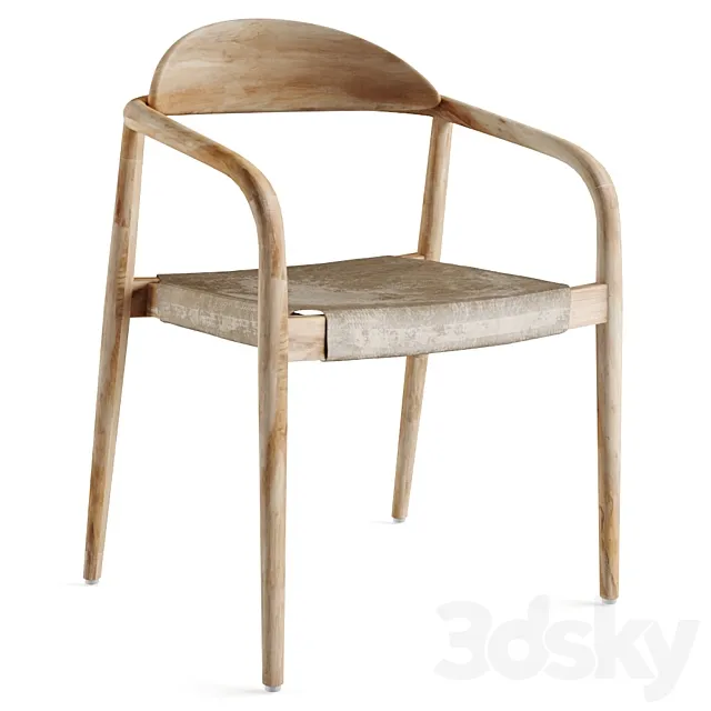 Nina Chair Scandinavian style 3D Model