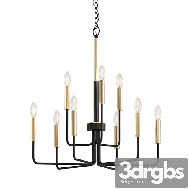 Nine Light Chandelier 2 3D Model Download