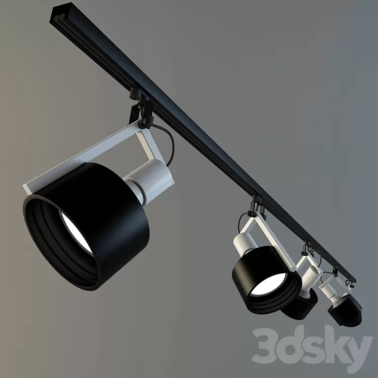 Ninety TRACK PAR30 halogen 3D Model
