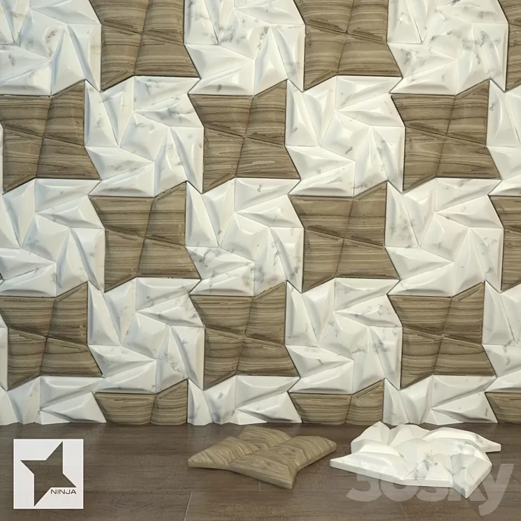 Ninja panel 3D Model Ninja panel 3D Model