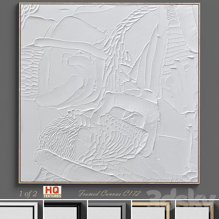 Ninos Textured Wall Art C-172 3D Model