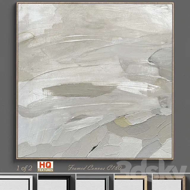 Ninos Textured Wall Art C-180 3D Model