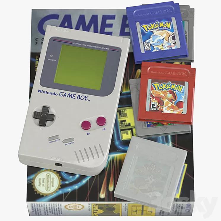 Nintendo Game Boy 3D Model