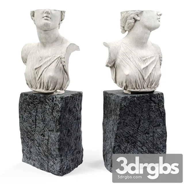 Nioba bust pedestal Nioba bust pedestal