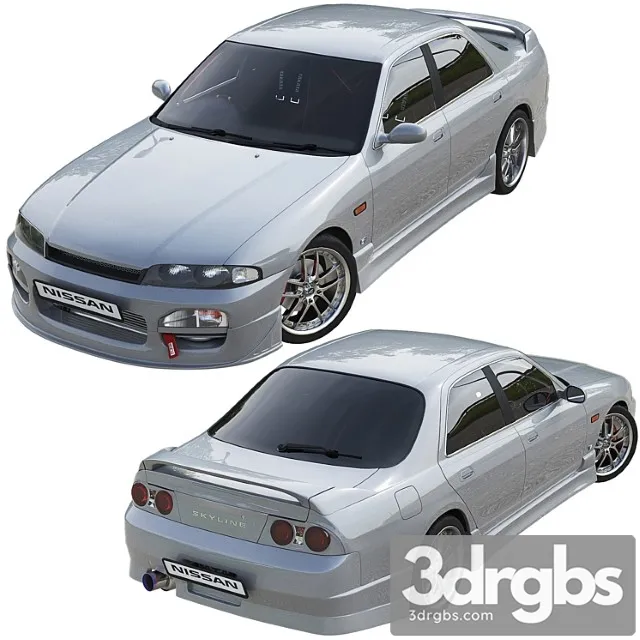Nissan skyline hr33 3D Model Download