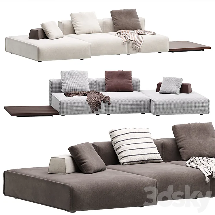 Niveaux Modular Sofa By Lema 3D Model Free Download