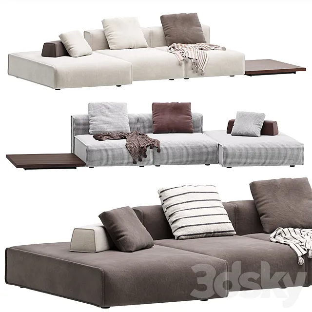 Niveaux Modular Sofa By Lema 3D Model