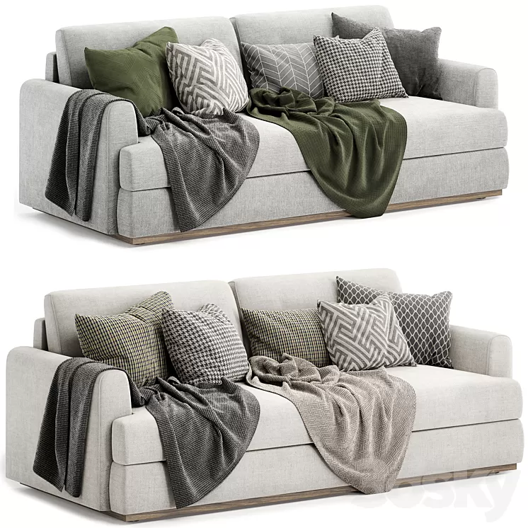 NIXON Fabric Sofa 3D Model Free Download