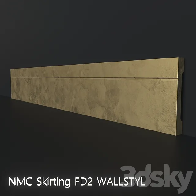 NMC Skirting Board FD2 WALLSTYL 3D Model NMC Skirting Board FD2 WALLSTYL 3D Model