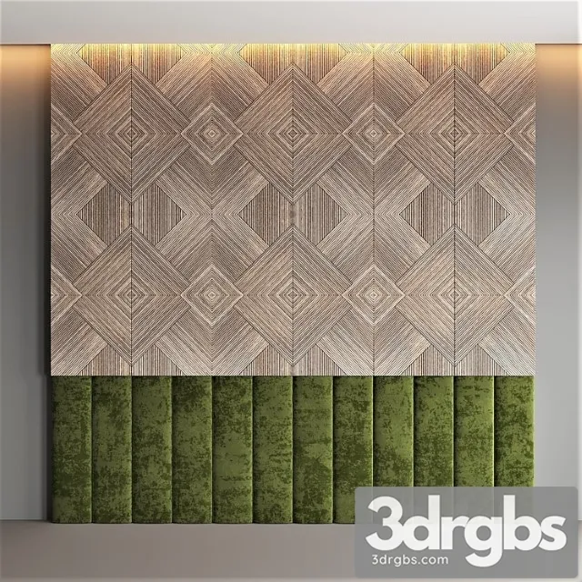 Noa almond olive velvet 3D Model Download