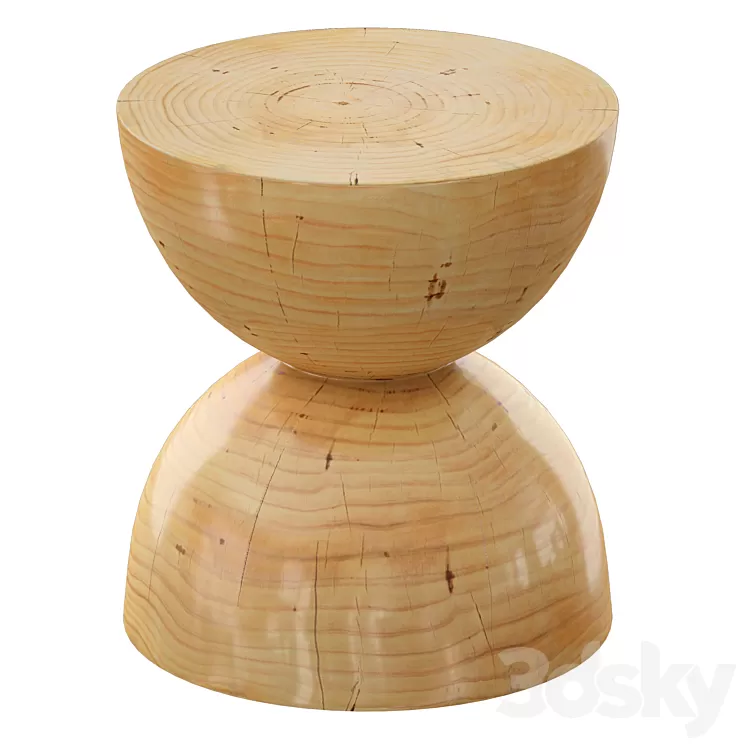 Noah End Table (Crate and Barrel) 3D Model Noah End Table (Crate and Barrel) 3D Model