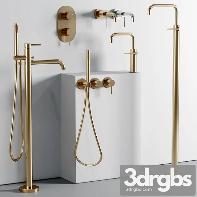 Nobili Taps And Shower Set 13 3D Model Download