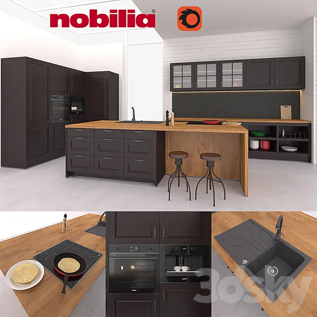 Nobilia Sylt 851 3D Model Nobilia Sylt 851 3D Model