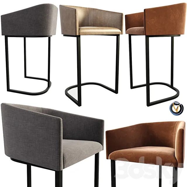 Noble Bar Chair 3DModel Noble Bar Chair 3DModel