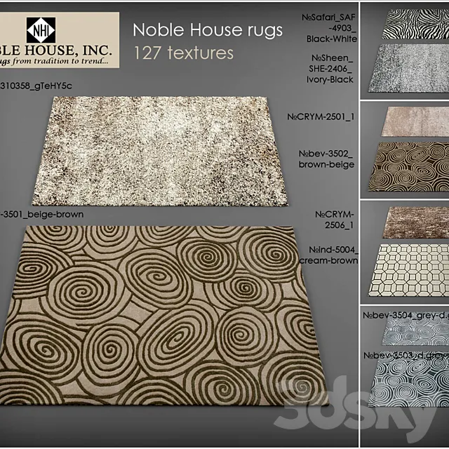 Noble House rugs 3D Model Noble House rugs 3D Model