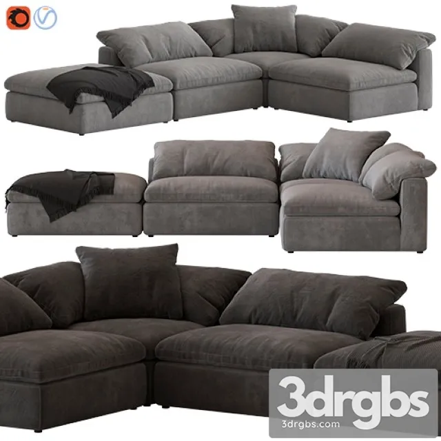 Noble Souls Realm Modular Sofa 3D Model Download