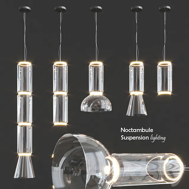 Noctambule Suspension Flos lighting 3D Model