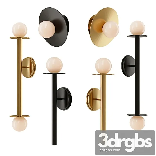 Nodes Sconce by Kelly Wearstler Generation Lighting 3D Model Download Nodes Sconce by Kelly Wearstler Generation Lighting 3D Model Download