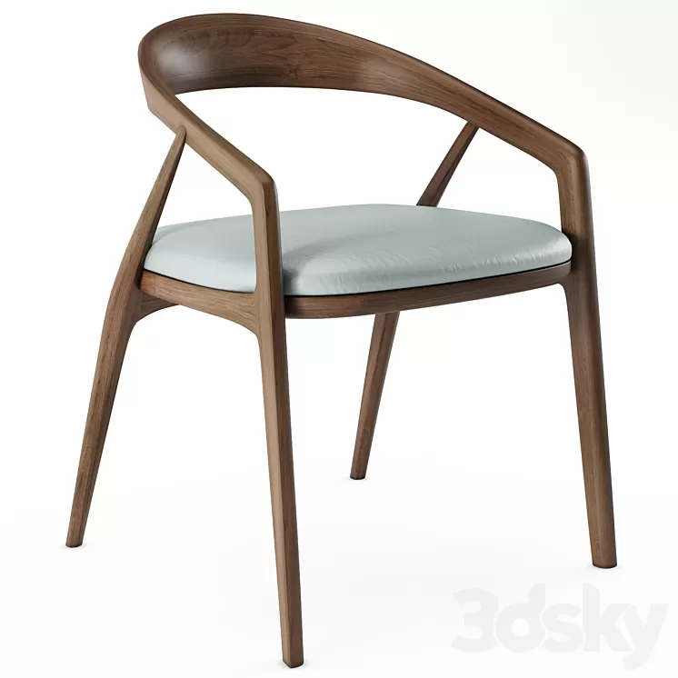 Noe Duchaufour Lawrance Capri Chair 3D Model Noe Duchaufour Lawrance Capri Chair 3D Model