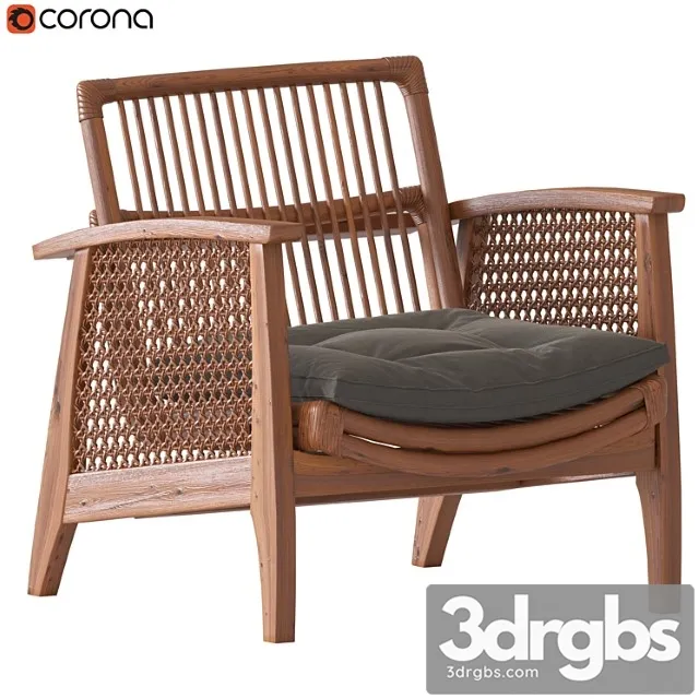 Noelie rattan lounge chair