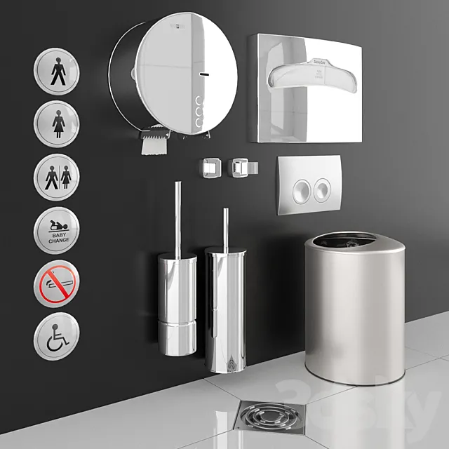 NOFER toiletSETgloss # 04 3D Model