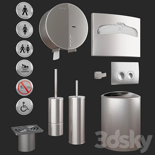 NOFER toiletSETmat # 02 3D Model