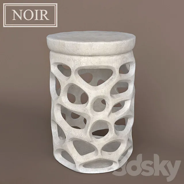 Noir Fabro Side Table 3DModel Noir Fabro Side Table 3DModel