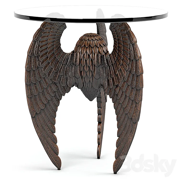 Noir gabriel side table 3D Model Free Download