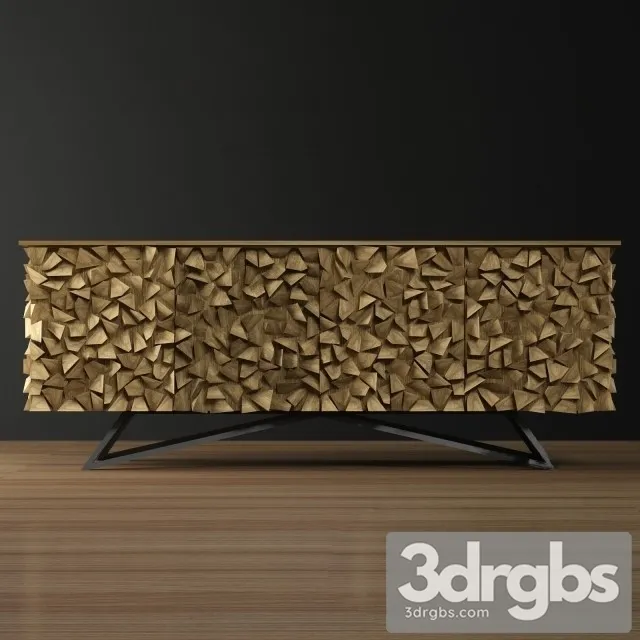 Noir New York Sideboard 3D Model Download