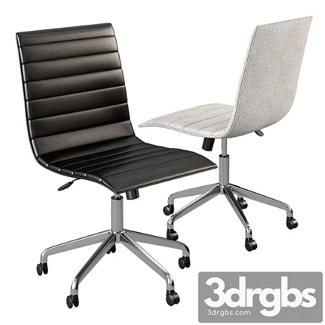 Noir Task Office Chair From Global Allies 3D Model Download