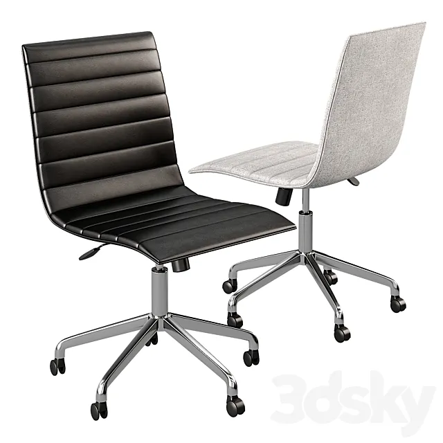 Noir Task Office chair from Global Allies 3D Model