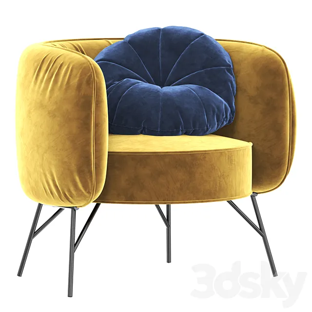 Nojatuoli Charleston Armchair 3DModel