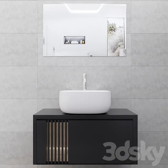 NOKEN PORCELANOSA PACK ARQUITECT 80 3D Model NOKEN PORCELANOSA PACK ARQUITECT 80 3D Model