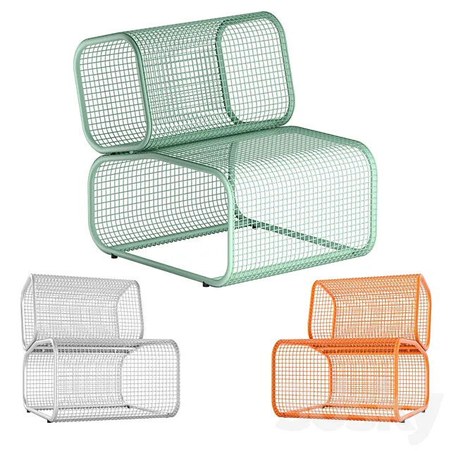 Nola Industrier Armchair CUSHY 3D Model