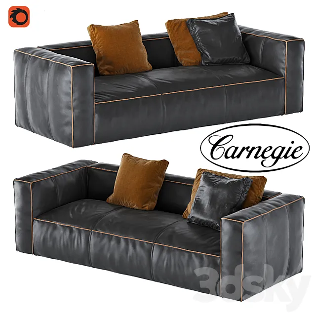 Nolita Leather Sofa 3DModel Nolita Leather Sofa 3DModel