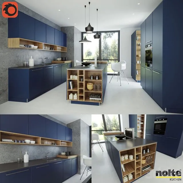 Nolte Carisma Lack Deep blue 3D Model