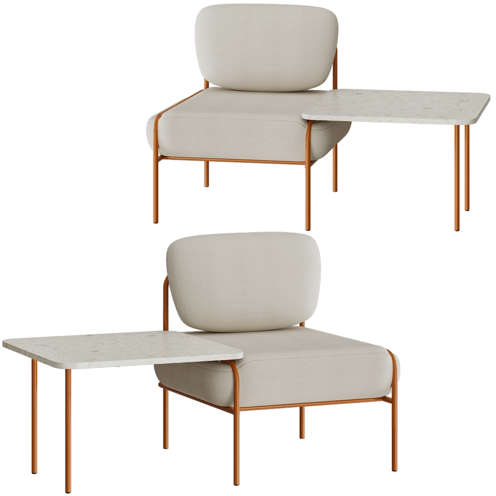 NOMA – Fireside chair / tray LAIME 3D Model NOMA – Fireside chair / tray LAIME 3D Model