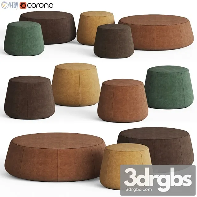 Nomad poufs tribu 2 3D Model Download