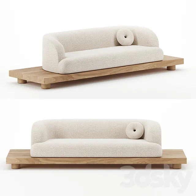 Nomad sofa by Emmanuelle Simon 3D Model