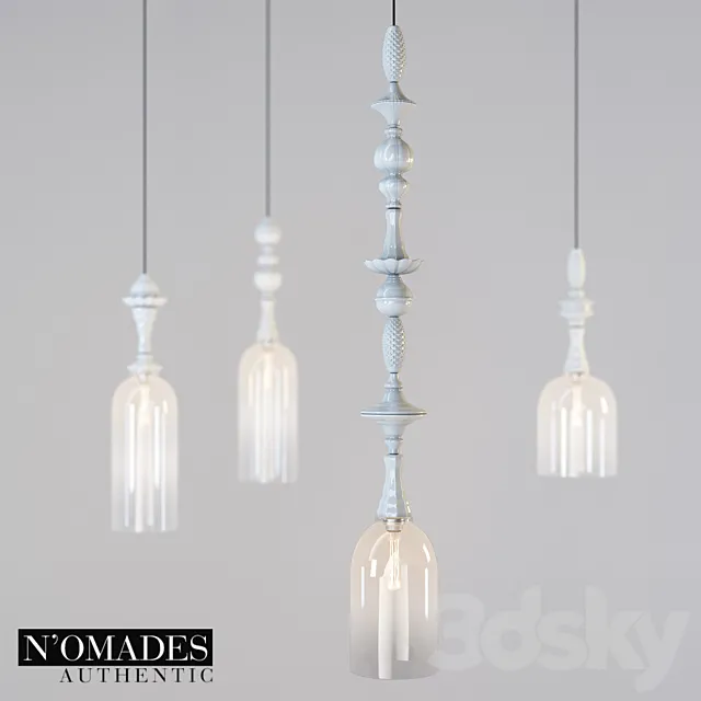 Nomades Authentic Ceilin Lights 3D Model Nomades Authentic Ceilin Lights 3D Model