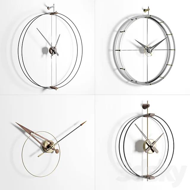 Nomon Clocks Set 1 3DModel Nomon Clocks Set 1 3DModel
