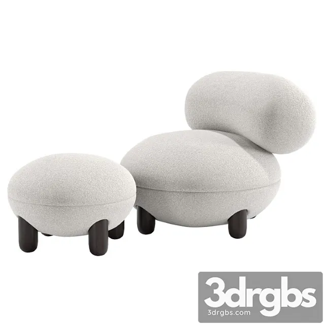 Noom Pouf 3D Model Download Noom Pouf 3D Model Download