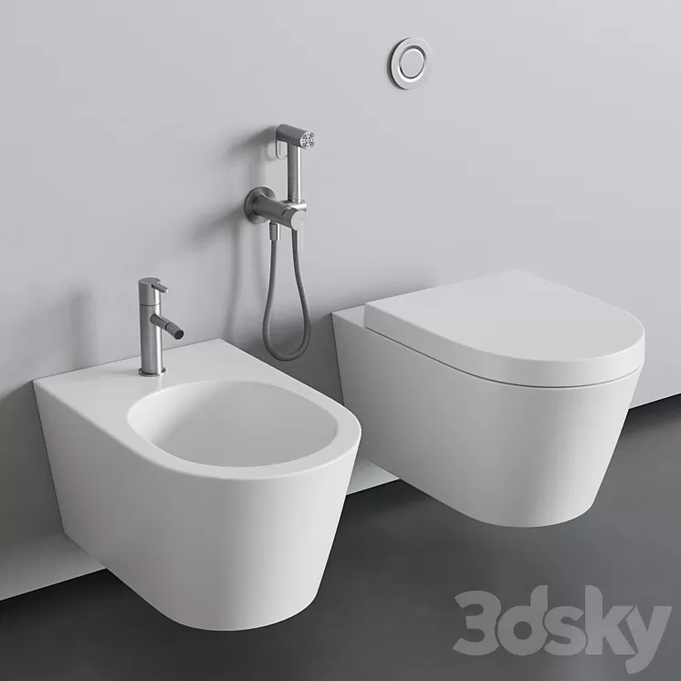 Noorth Milldue Edition – Senna WC & Bidet 3D Model