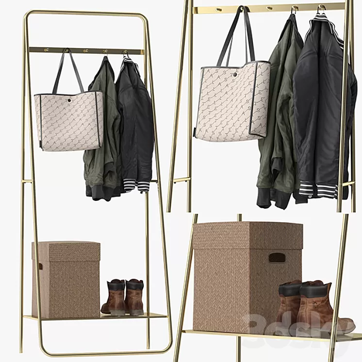 Nordal Coat rack LINE 3D Model Nordal Coat rack LINE 3D Model