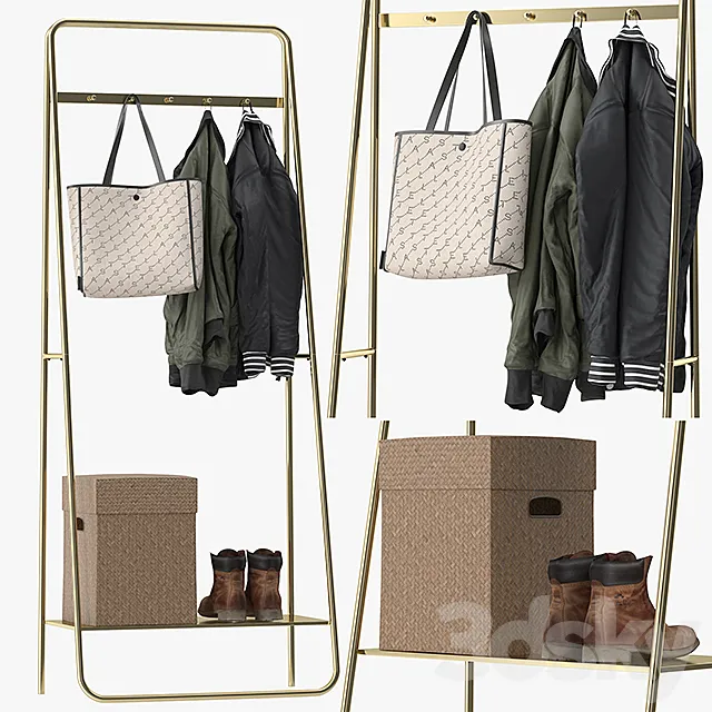 Nordal Coat rack LINE 3DModel