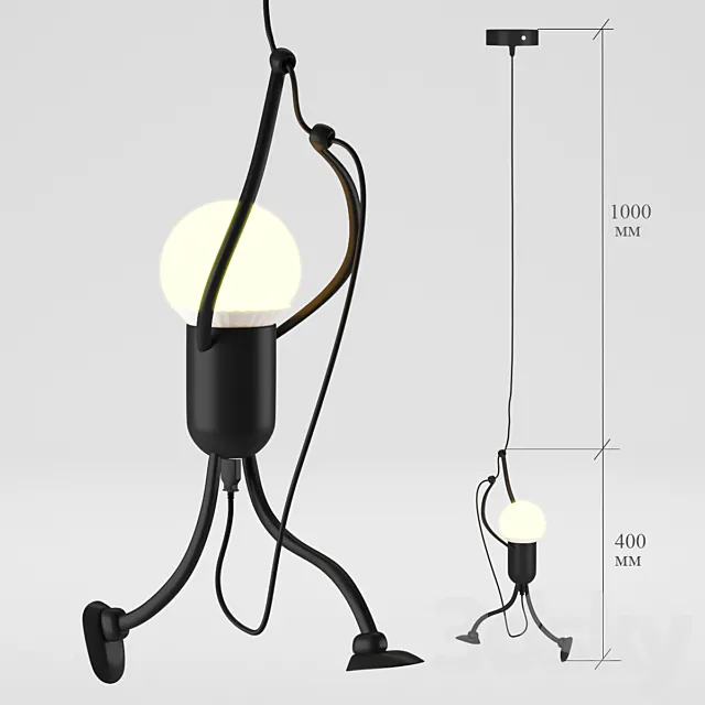 nordic chandelier 3D Model