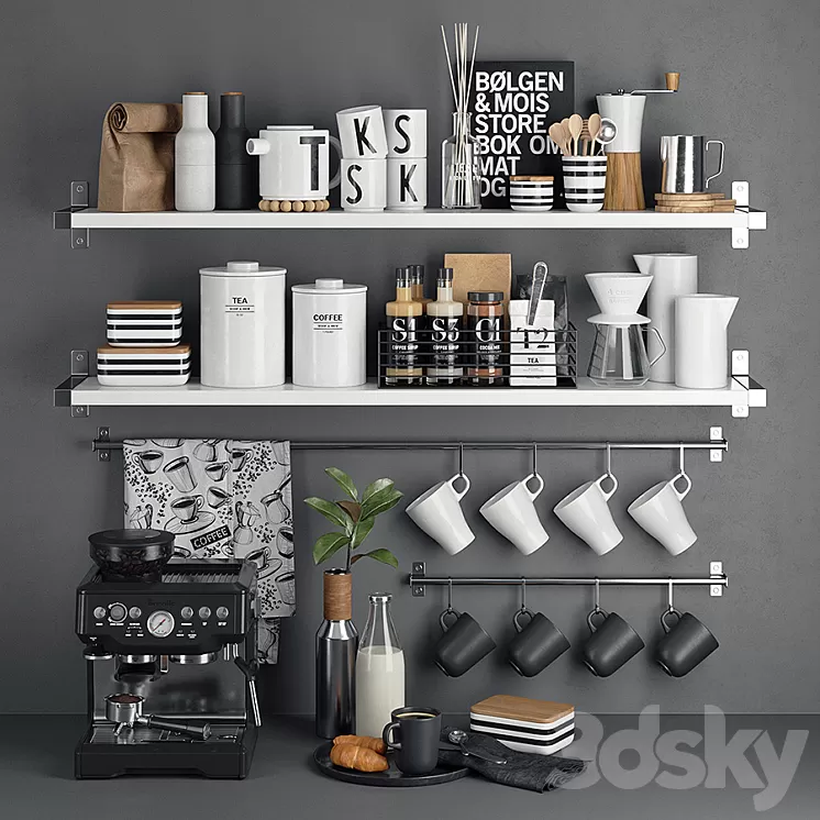 Nordic Coffee Station 3D Model