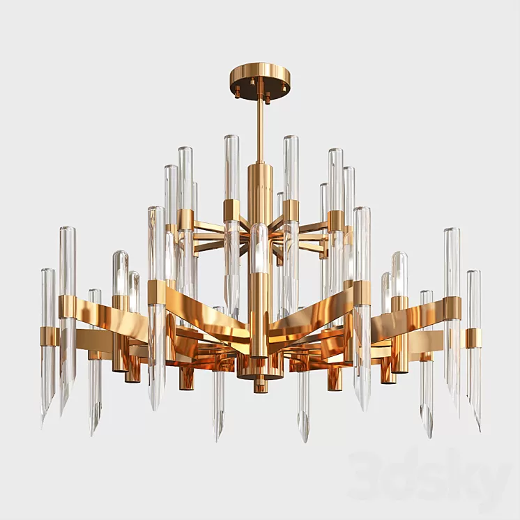 Nordic crystal chandelier 3D Model Nordic crystal chandelier 3D Model