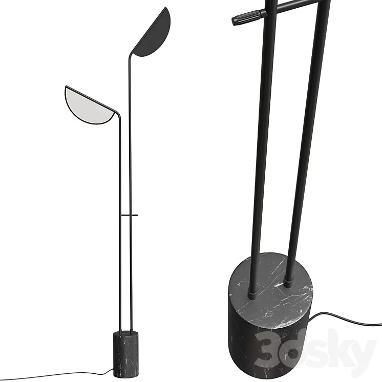 Nordic floor lamp 3D Model Free Download