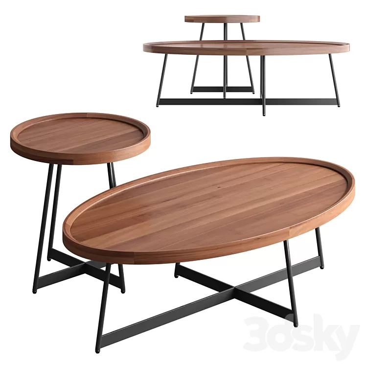 Nordic living room solid wood coffee table 3D Model Free Download Nordic living room solid wood coffee table 3D Model Free Download